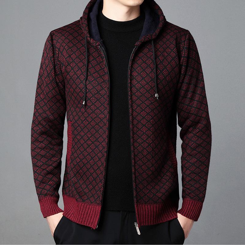 Bomber Jackets | Studded Crystal-Embellished Striped Ribbed-Knit Wool Jacket – Mens Bomber Jackets Bomber Jackets