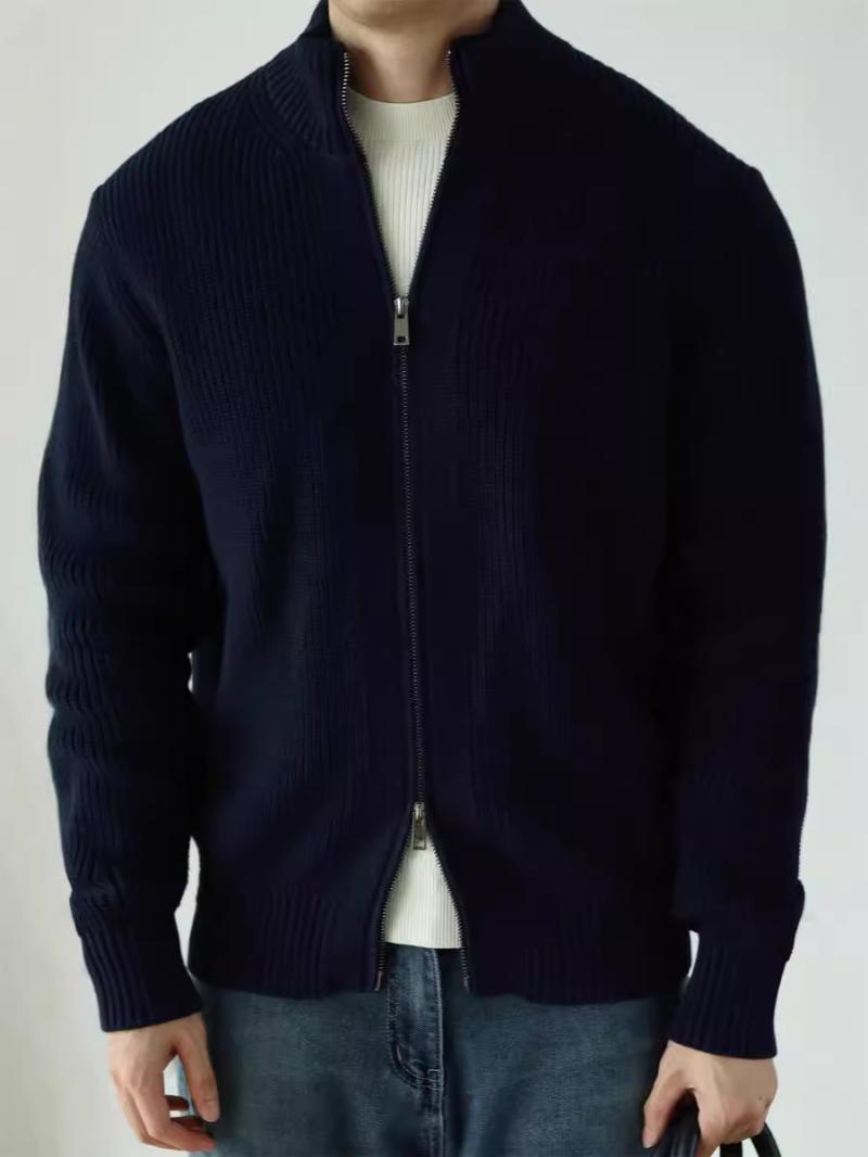 Knitwear | Cotton, Silk and Cashmere-Blend Zip-Up Sweater – Mens Clothing Knitwear