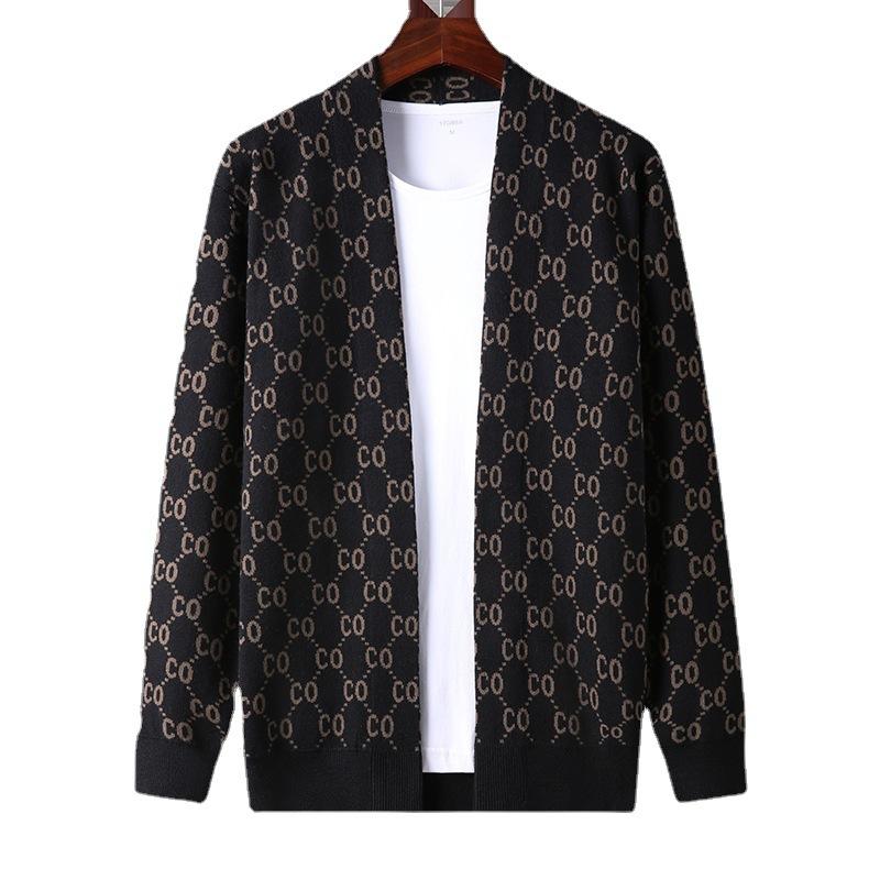 Knitwear | Monogrammed Wool-Jacquard Cardigan – Mens Clothing Knitwear