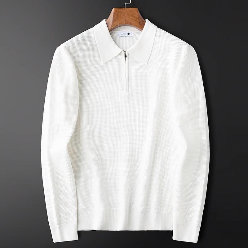 Knitwear | Ribbed Cashmere Half-Zip Sweater – Mens Clothing Knitwear