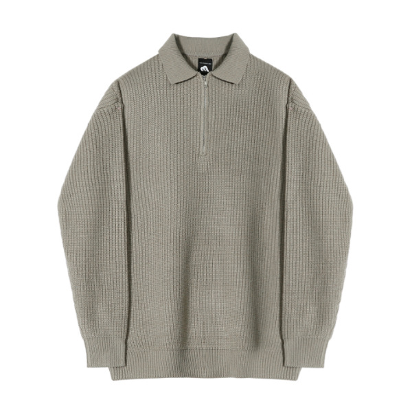 Knitwear | Ribbed Cashmere Half-Zip Sweater – Mens Clothing Knitwear