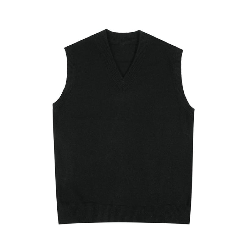 Knitwear | Ribbed Cotton Sweater Vest – Mens Clothing Knitwear