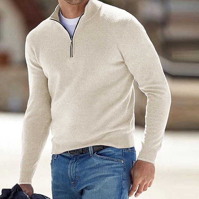 Knitwear | Striped Mélange Cashmere Sweater – Mens Clothing Knitwear