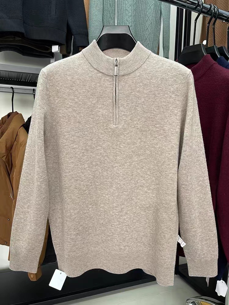 Knitwear | Wade Merino Wool and Cashmere-Blend Half-Zip Sweater – Mens Clothing Knitwear