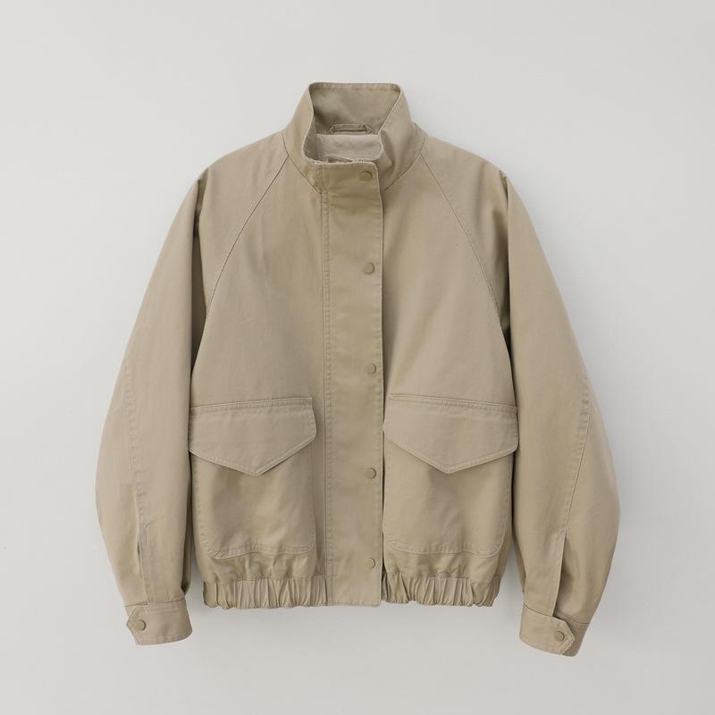 Lightweight Jackets | Linen-Twill Blouson Jacket – Mens Clothing Lightweight Jackets