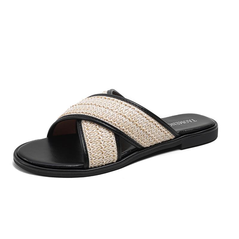 Sandals And Slides | Otawi Leather-Trimmed Jacquard Sandals – Mens Sandals And Slides Mens