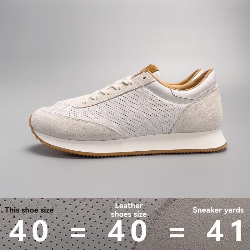 Sneakers | Track Premium Leather-Trimmed Perforated Nubuck Sneakers – Mens Shoes Mens