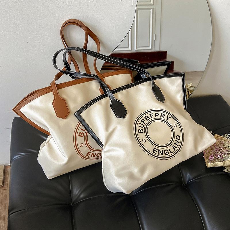 Totes | Leather-Trimmed Logo-Embroidered Cotton-Gabardine Tote Bag – Mens Bags Mens